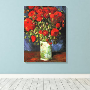 Vase met Red Poppies door Vincent van Gogh Canvas Afdruk