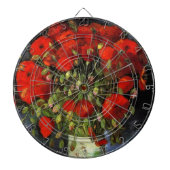 Vase met Red Poppies door Vincent van Gogh Dartbord (Voorkant)