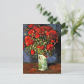 Vase met Red Poppies door Vincent van Gogh Invite (Staand voorkant)