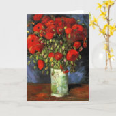 Vase met Red Poppies door Vincent van Gogh Kaart (Gele Bloem)