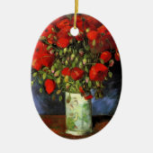 Vase met Red Poppies door Vincent van Gogh Keramisch Ornament (Voorkant)