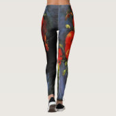 Vase met Red Poppies door Vincent van Gogh Leggings (Achterkant)