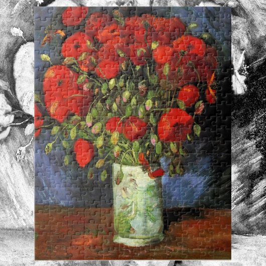Vase met Red Poppies door Vincent van Gogh Legpuzzel