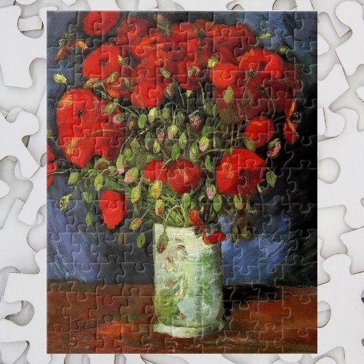Vase met Red Poppies door Vincent van Gogh Legpuzzel