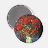 Vase met Red Poppies door Vincent van Gogh Magneet (Voorkant / Achterkant)