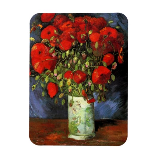 Vase met Red Poppies door Vincent van Gogh Magneet (Verticaal)