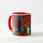 Vase met Red Poppies door Vincent van Gogh Mok (Voorkant links)