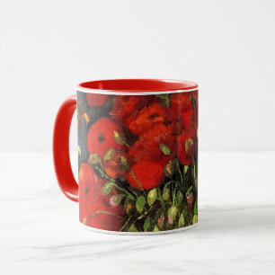 Vase met Red Poppies door Vincent van Gogh Mok