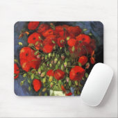 Vase met Red Poppies door Vincent van Gogh Muismat (Met muis)