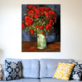 Vase met Red Poppies door Vincent van Gogh Poster