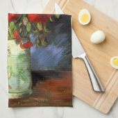 Vase met Red Poppies door Vincent van Gogh Theedoek (Quarter Fold)