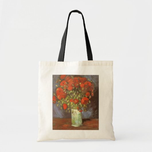 Vase met Red Poppies door Vincent van Gogh Tote Bag (Voorkant)