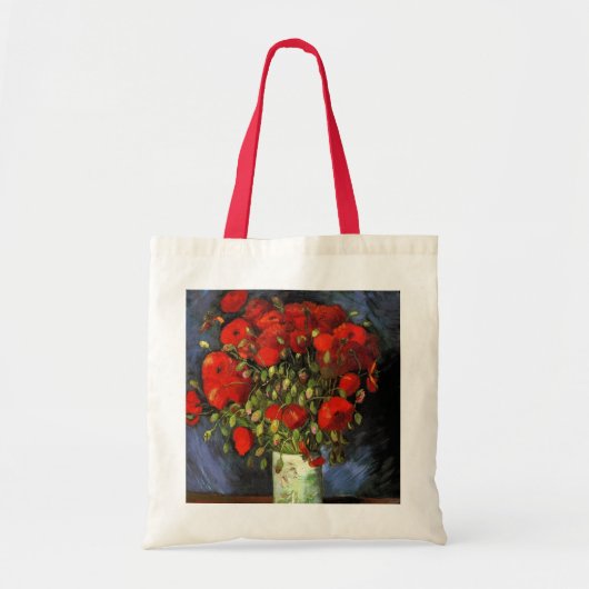 Vase met Red Poppies door Vincent van Gogh Tote Bag (Voorkant)
