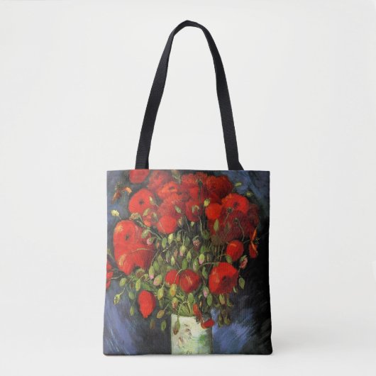 Vase met Red Poppies door Vincent van Gogh Tote Bag (Voorkant)