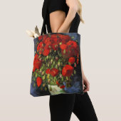 Vase met Red Poppies door Vincent van Gogh Tote Bag (Dichtbij)