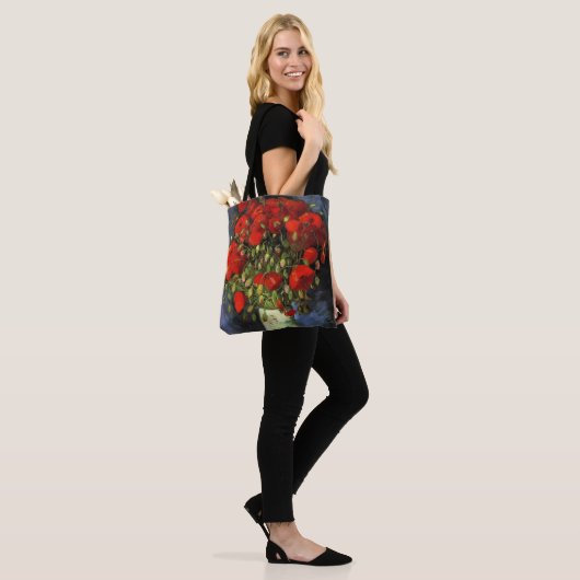 Vase met Red Poppies door Vincent van Gogh Tote Bag (Op model)