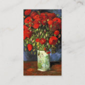 Vase met Red Poppies door Vincent van Gogh Visitekaartje (Achterkant)
