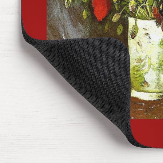 Vase met Red Poppies Van Gogh Fine Art Muismat (Hoek)