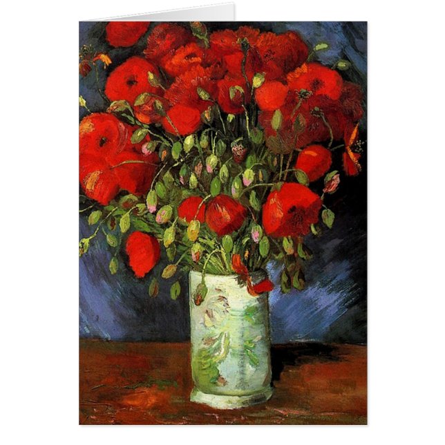 Vase met Red Poppies, Vincent van Gogh (Voorkant)