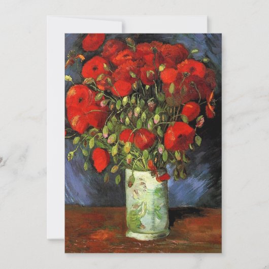 Vase met Red Poppies Vincent van Gogh. (Voorkant)