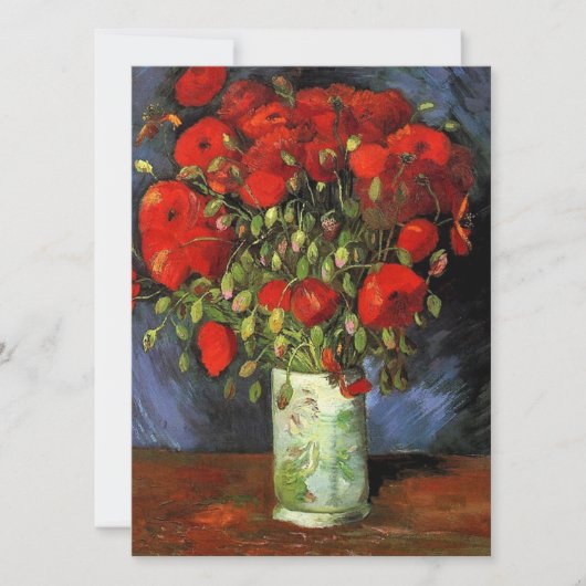 Vase met Red Poppies Vincent van Gogh. (Voorkant)