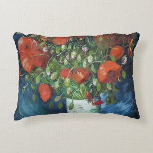 Vase met Red Poppies Vincent van Gogh Accent Kussen