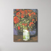 Vase met Red Poppies Vincent van Gogh Canvas Afdruk (Voorkant)