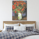 Vase met Red Poppies Vincent van Gogh Canvas Afdruk (Insitu (Slaapkamer))