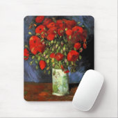 Vase met Red Poppies Vincent van Gogh Muismat (Met muis)