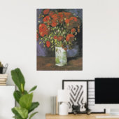 Vase met Red Poppies Vincent van Gogh Poster (Thuiskantoor)