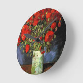 Vase met Red Poppies Vincent van Gogh Ronde Klok (Hoek)