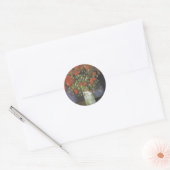 Vase met Red Poppies Vincent van Gogh Ronde Sticker (Envelop)