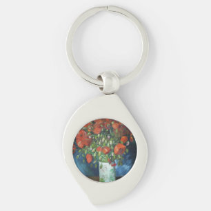 Vase met Red Poppies Vincent van Gogh Sleutelhanger