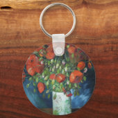 Vase met Red Poppies Vincent van Gogh Sleutelhanger (Voorkant)
