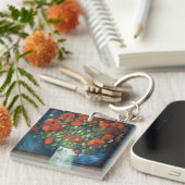 Vase met Red Poppies Vincent van Gogh Sleutelhanger (Voorkant Rechts)