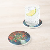 Vase met Red Poppies Vincent van Gogh Zandsteen Onderzetter (Zijkant)