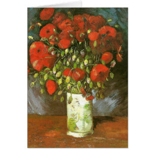 Vase met rode papavers (F279) Van Gogh Fine Art