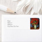 Vase met rode papavers van Van Gogh Etiket (Insitu)