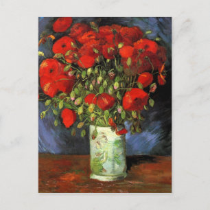 Vase met Rode Poppies door Vincent Van Gogh Briefkaart
