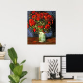 Vase met Rode Poppies door Vincent Van Gogh Poster (Thuiskantoor)