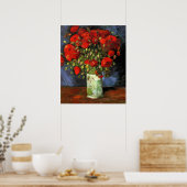 Vase met Rode Poppies door Vincent Van Gogh Poster (Keuken)