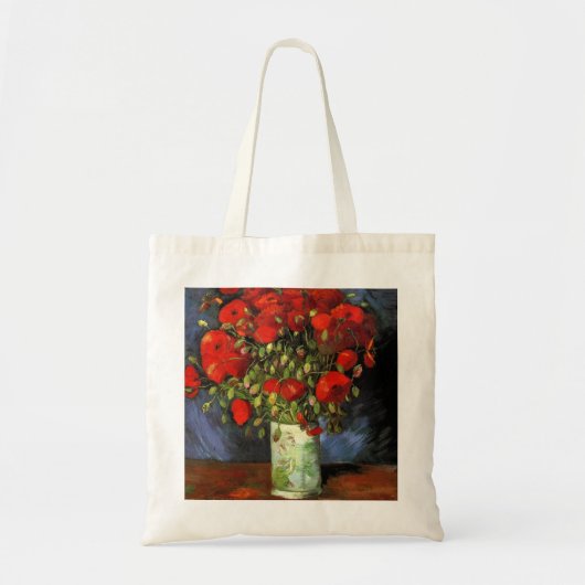 Vase met Rode Poppies door Vincent Van Gogh Tote Bag (Voorkant)