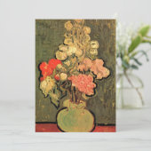 Vase met Roos Mallows door Vincent van Gogh (Staand voorkant)