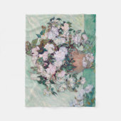 Vase met roze rozen, Van Gogh Fleece Deken (Voorkant)
