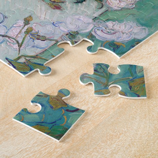 Vase met roze rozen, Van Gogh Legpuzzel (Zijkant)