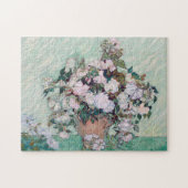 Vase met roze rozen, Van Gogh Legpuzzel (Horizontaal)