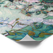 Vase met roze rozen, Van Gogh Poster (Hoek)
