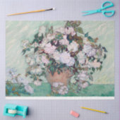Vase met roze rozen, Van Gogh Tissuepapier (Craft)