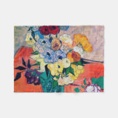 Vase met Rozen en annemonen, Van Gogh Fleece Deken (Voorkant (Horizontaal))