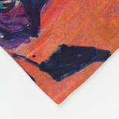 Vase met Rozen en annemonen, Van Gogh Fleece Deken (Hoek)